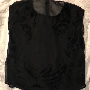 sheer tiger t-shirt